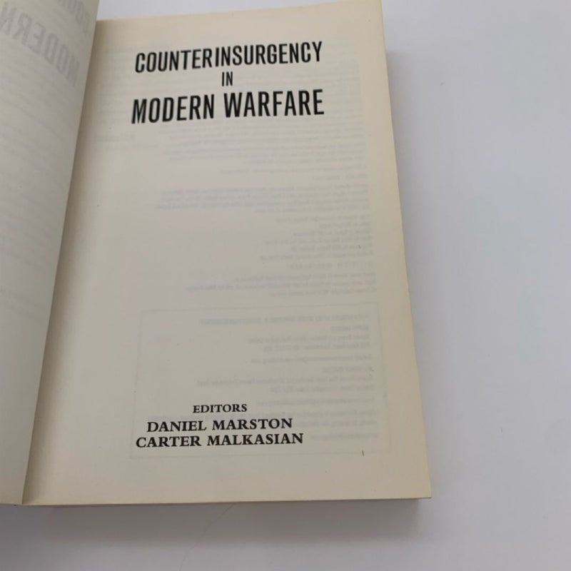 Counterinsurgency in Modern Warfare