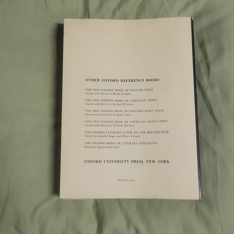 The Oxford Dictionary of Quotations Third Edition by Oxford University