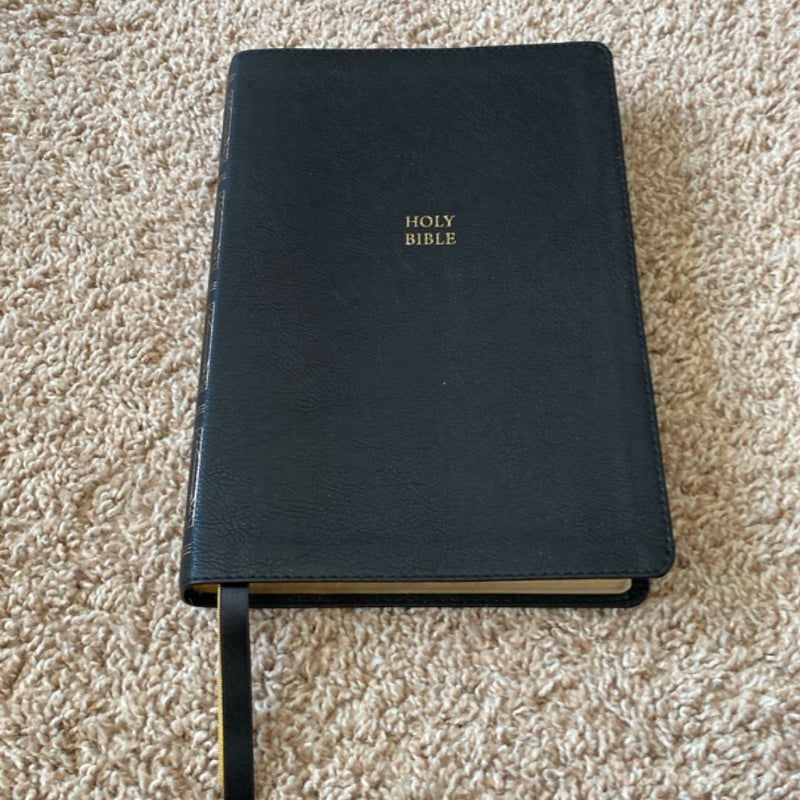 KJV, Paragraph-Style Large Print Thinline Bible, Red Letter, Comfort Print