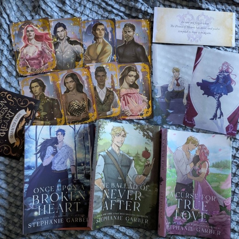 Once upon A broken heart pre-order covers and swag by Stephanie Garber ...