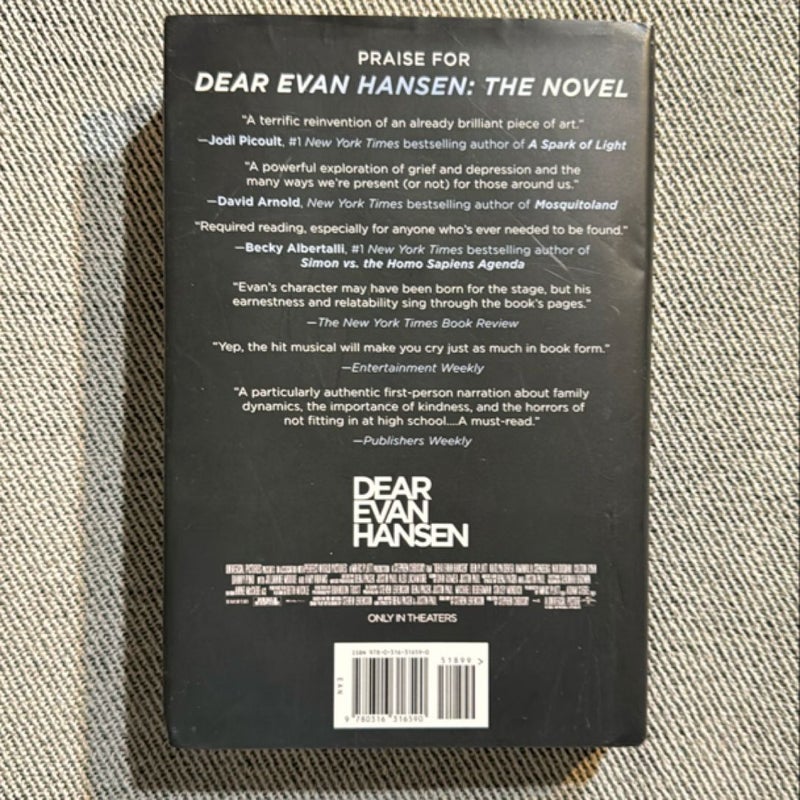 Dear Evan Hansen: the Novel