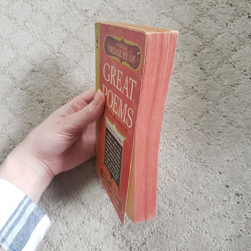A Concise Treasury of Great Poems (11th Pocket Cardinal Printing, 1965)