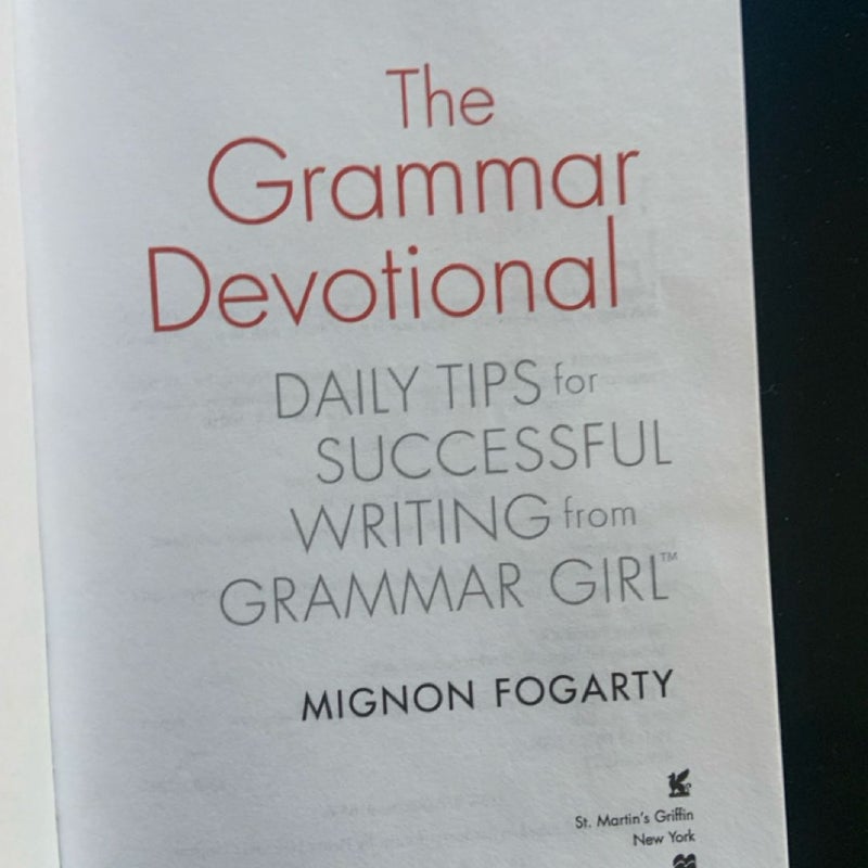 The Grammar Devotional by Mignon Fogarty