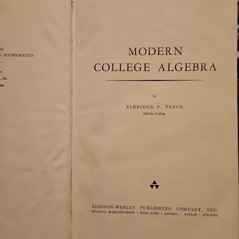 Modern College Algebra