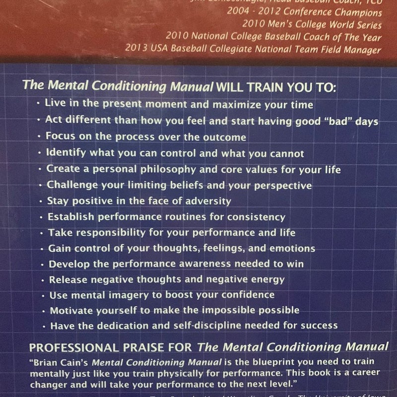 The Mental Conditioning Manual (Book)