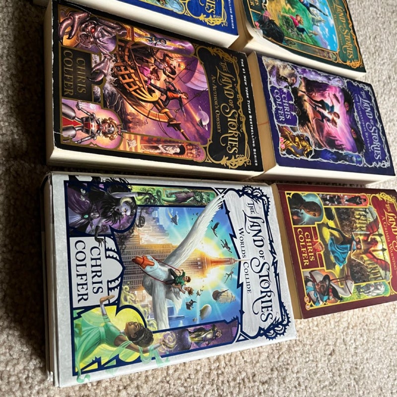  The Land of Stories Complete 6 Book Set Chris Colfer Paperback Fairy Tale