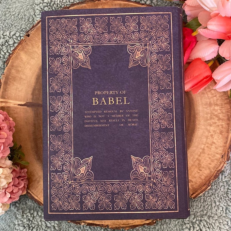 Babel SIGNED special edition, The Librarian Box with letter from the author