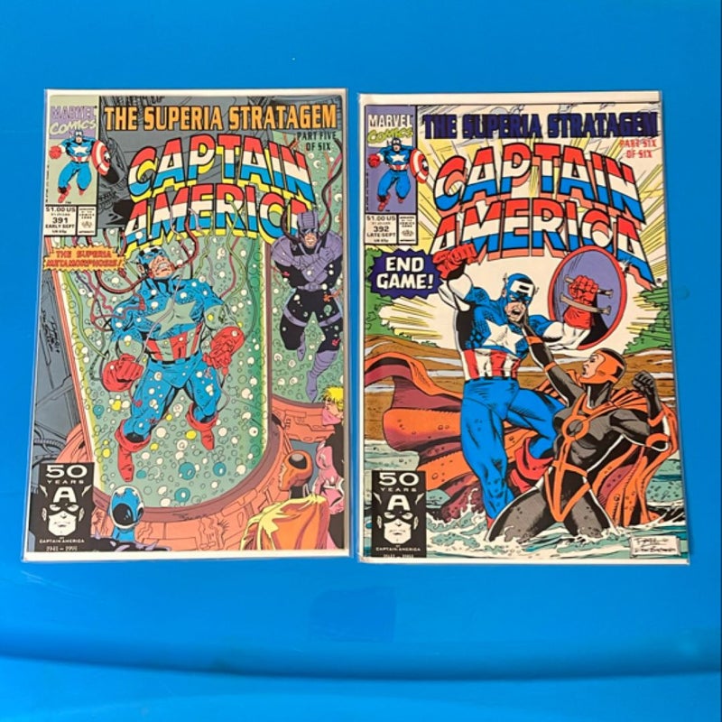 Captain America : The Superman Stratagem (1991 Marvel) 6 parts