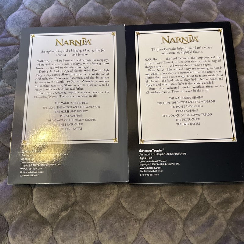 The Chronicles of Narnia Lion 7 Book Set with Trivia Book