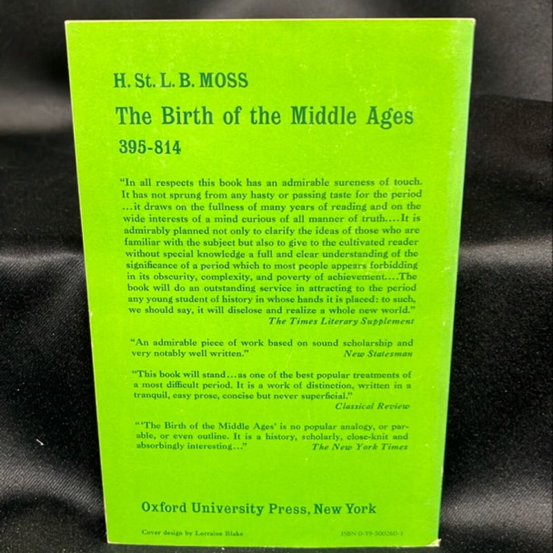 Birth of the Middle Ages, 395-814