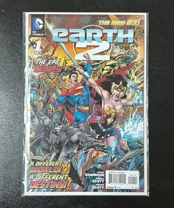Earth 2 Issue # 1 The New 52! DC Comics The Epic Begins Batman Superman WonderWoman