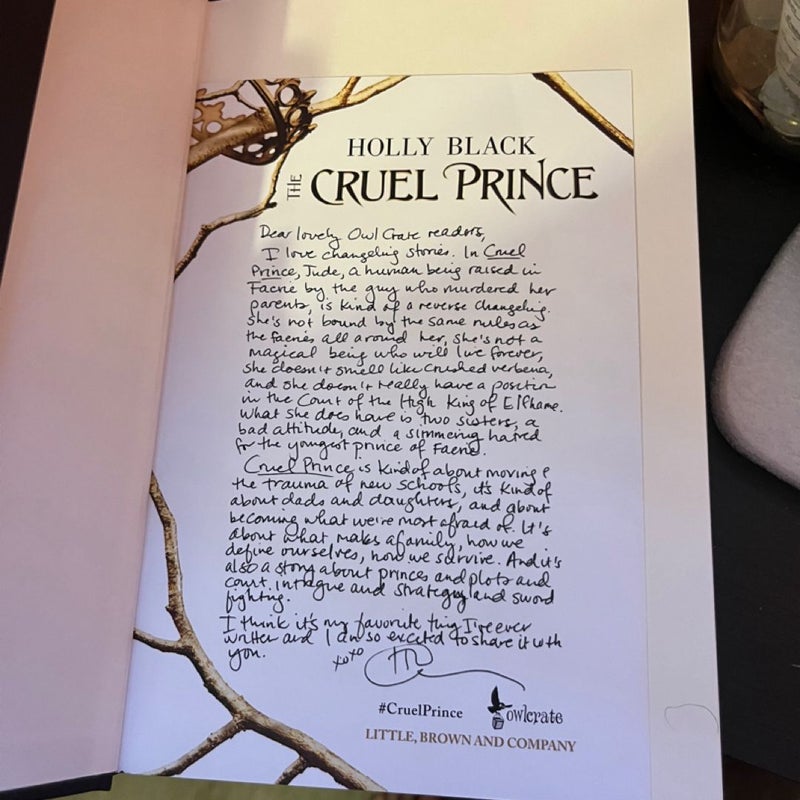 The Cruel Prince Owl Crate Signed 