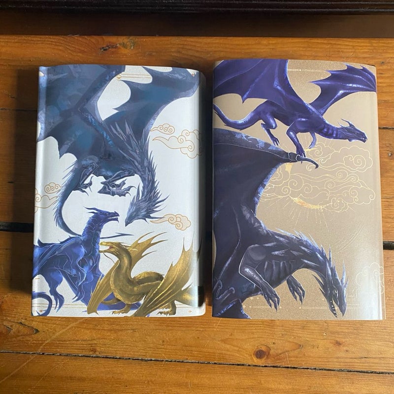 Fourth Wing and Iron Flame Fairyloot Special Edition Hardbacks with Sprayed Edges and Artwork