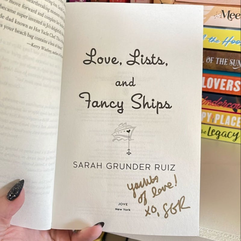 Love, Lists, and Fancy Ships *Signed*