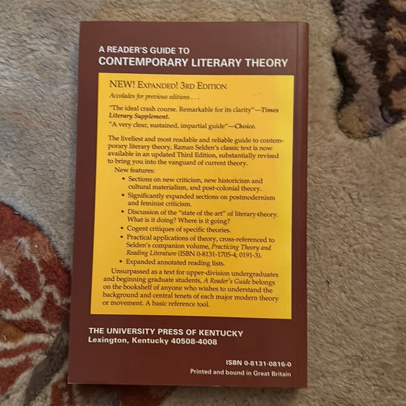 A Reader's Guide to Contemporary Literary Theory