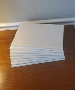 8 Hard Cover Blank Books 14 sheets 8.5" x 11"