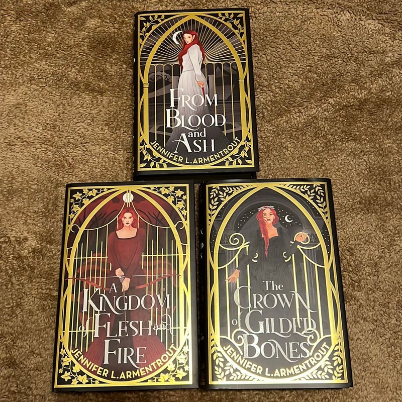 Fairyloot From deals Blood and Ash books 1-3