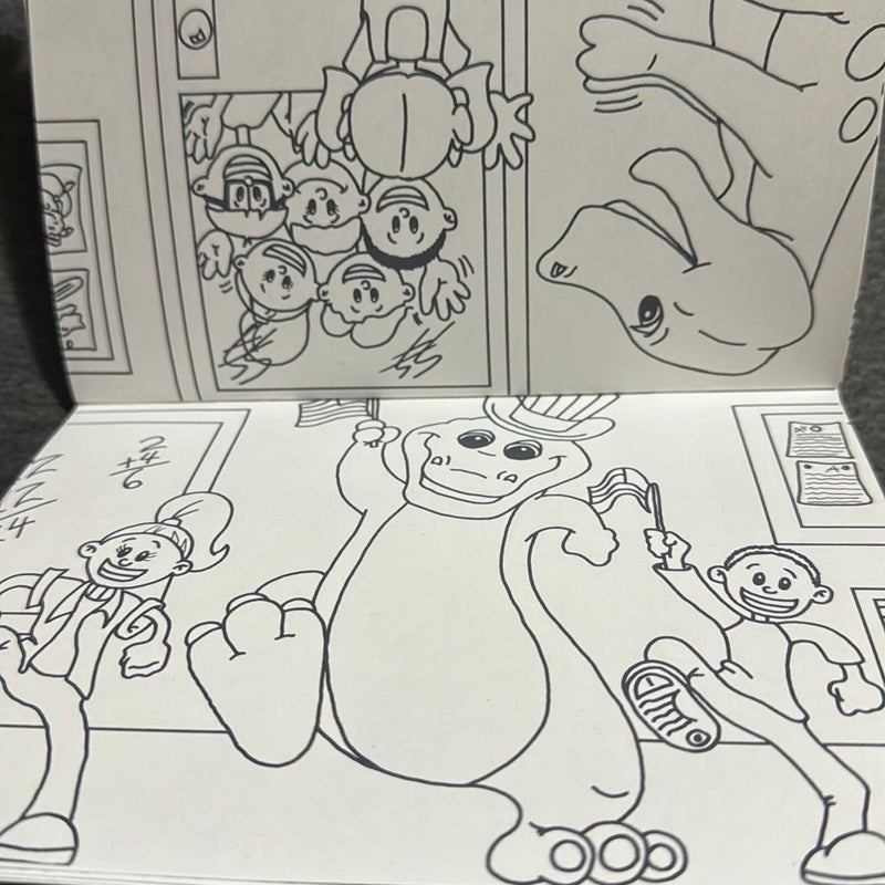 Barney coloring book 