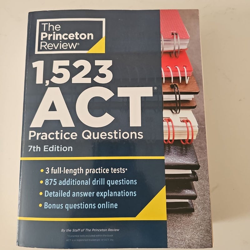 1,523 ACT Practice Questions, 7th Edition