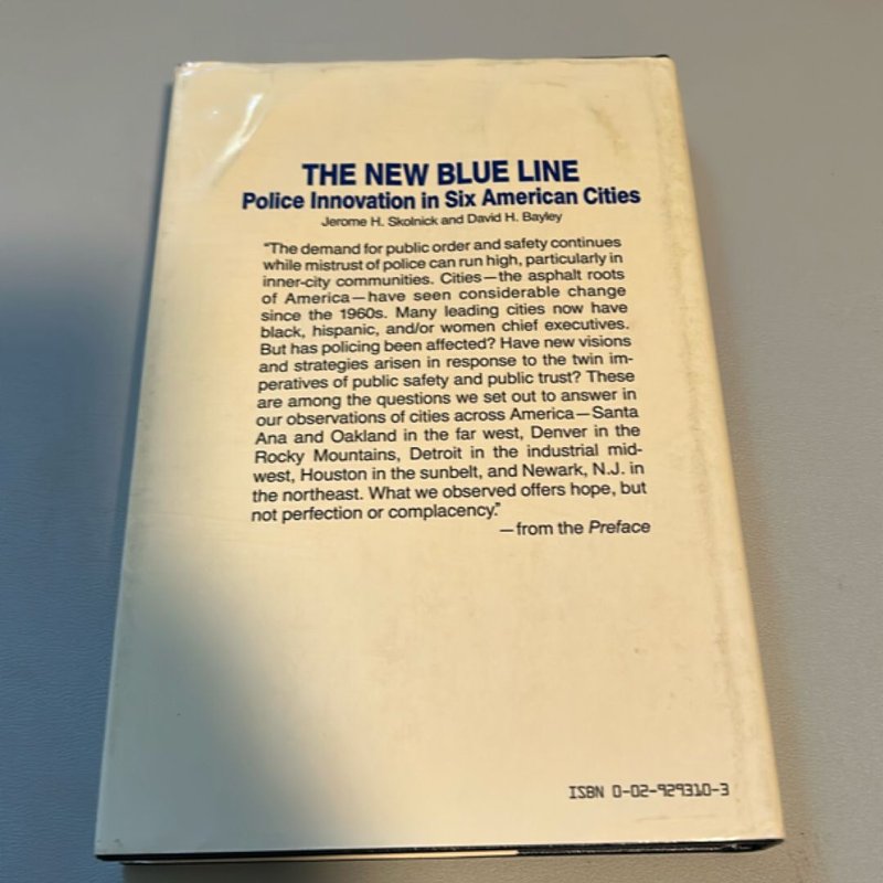 The New Blue Line by Jerome H. Skolnick, David H. Bayley