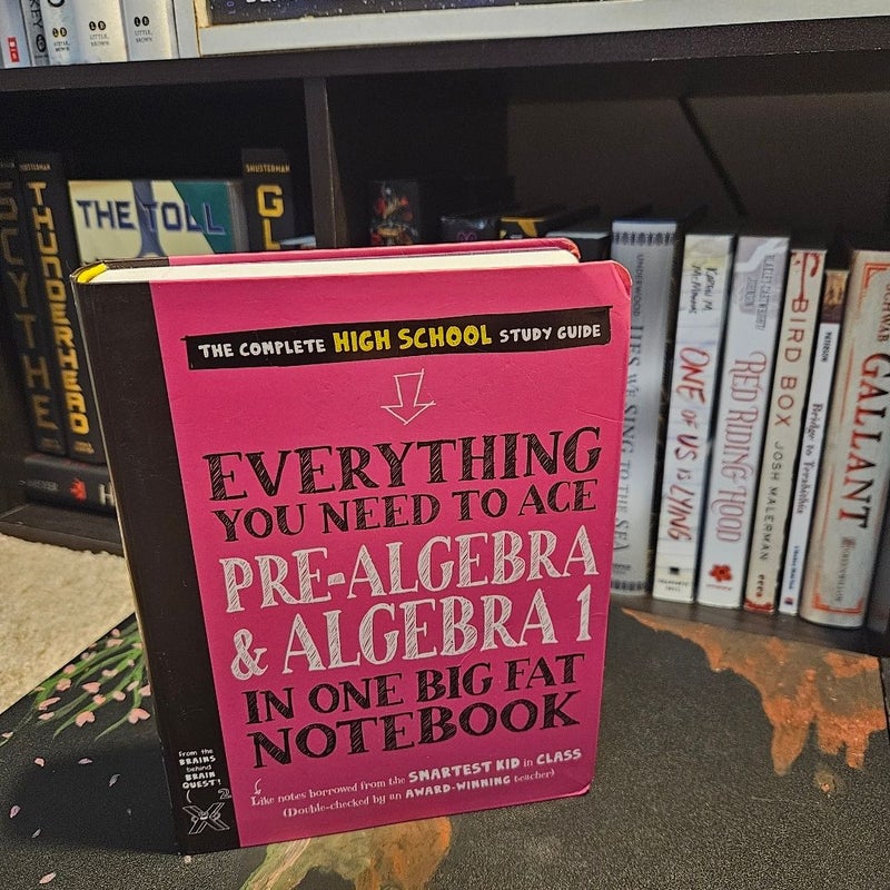 Everything You Need to Ace Pre-Algebra and Algebra I in One Big Fat Notebook