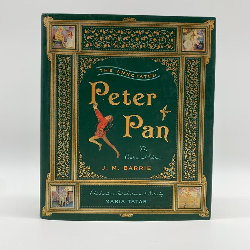 The Annotated Peter Pan Illustrated Hardcover Book