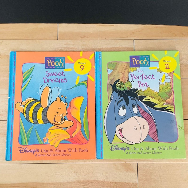 Disney’s Out & About Wolith Pooh, A Grow & Learn Library Bundle-Lot of 8; Volumes 1,2,4,5,6,8,9,11