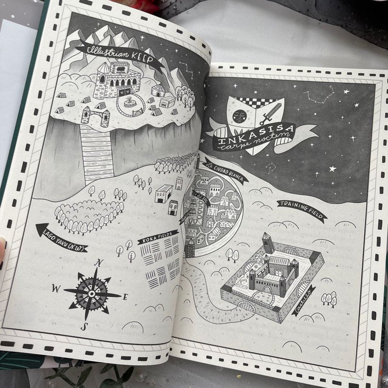 Woven in Moonlight by Isabel Ibañez 2020 Hardcover Fairyloot edition w Stickers