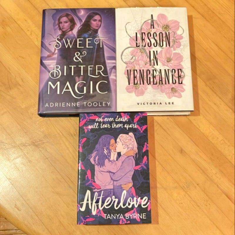 Sapphic special edition bundle (Sweet & Bitter Magic, A Lesson in Vengeance, & Afterlove)