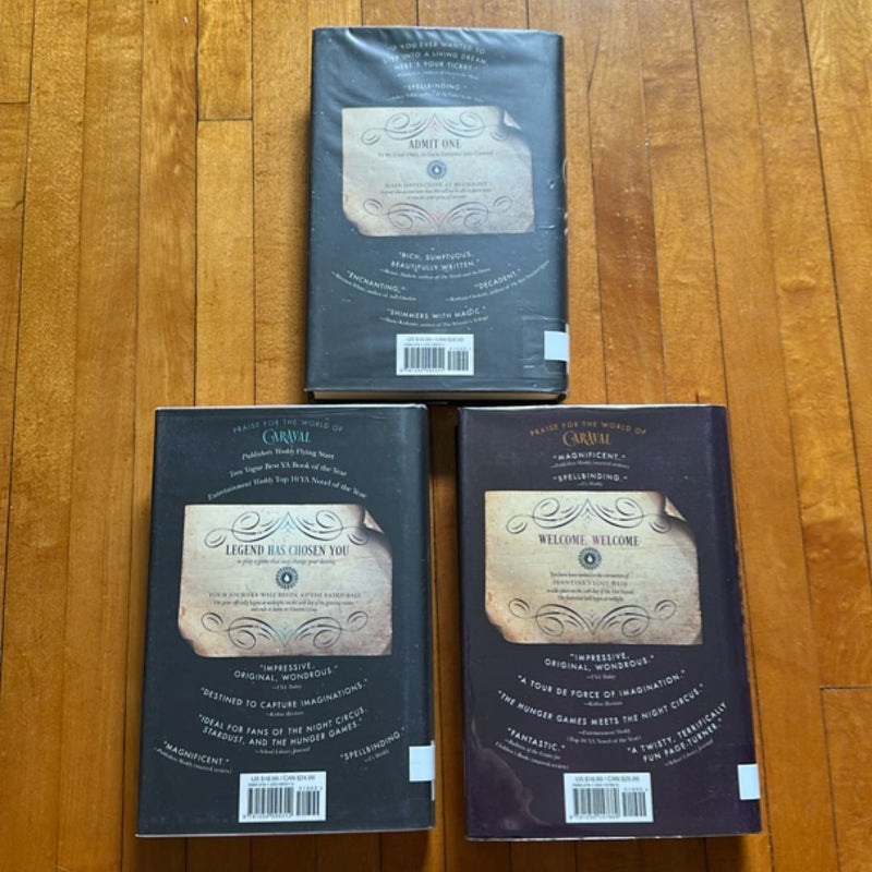 Caraval Series Books 1-3