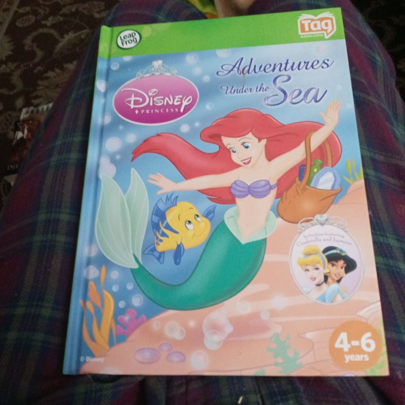 Disney Princess aAdventure Under the Sea Ariel LeapFrog Hardcover Tag Edition