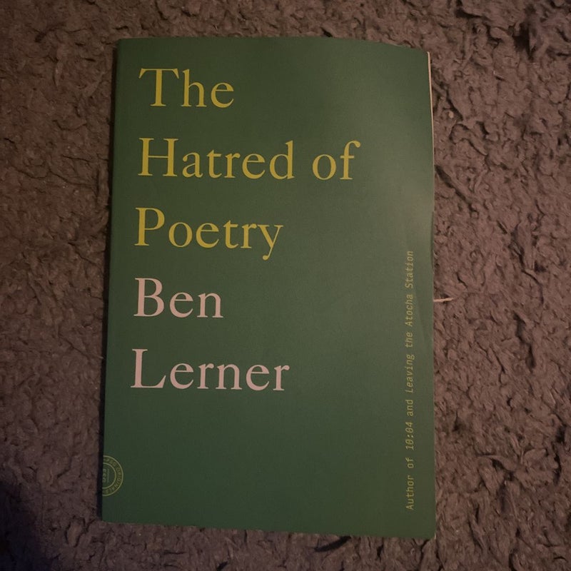 The Hatred of Poetry