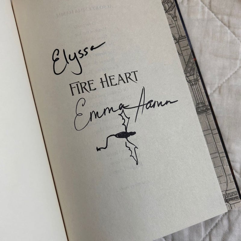 Fire Heart and Bright Heart SIGNED