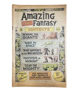 Amazing Adult Fantasy #14 Professor X Prototype Marvel Comics Silver Age 1962