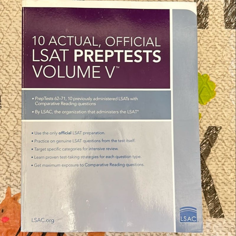 10 Actual, Official LSAT PrepTests Volume V