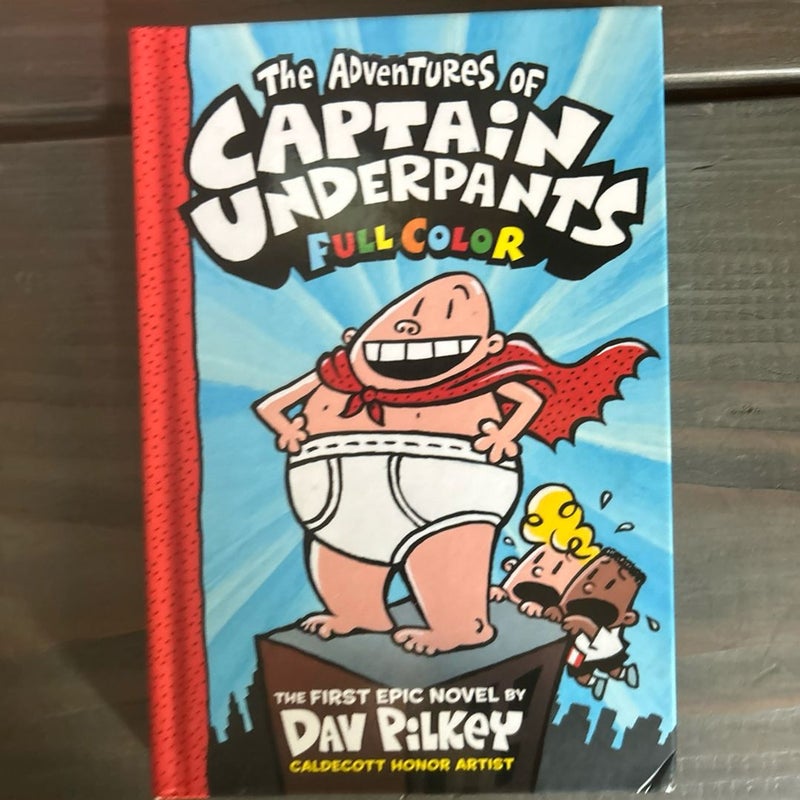 Captain Underpants Book Set; The 1st Epic Novel and the Saga of Sir-Stinks A Lot