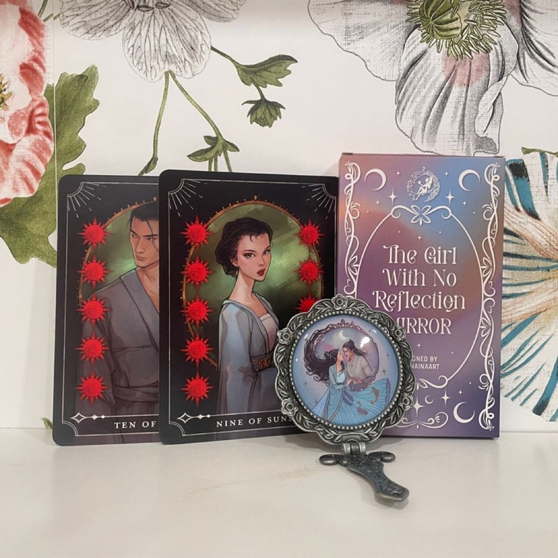 Fairyloot Exclusive Book and Items: The Girl With No Reflection + tarot cards + mirror