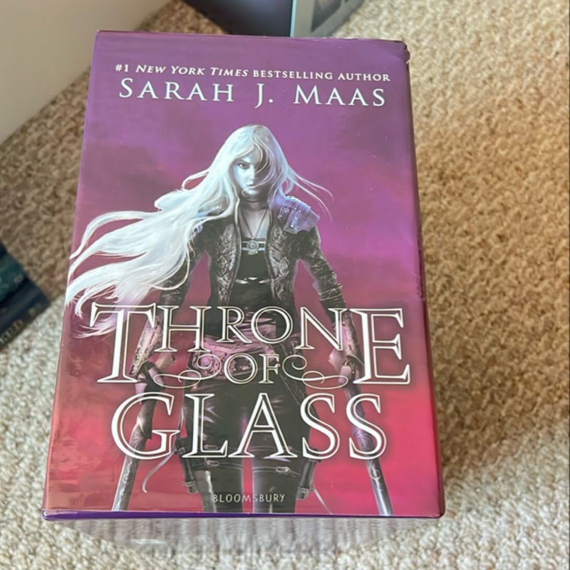 Throne of Glass Box Set OOP Hardcover W/POSTER