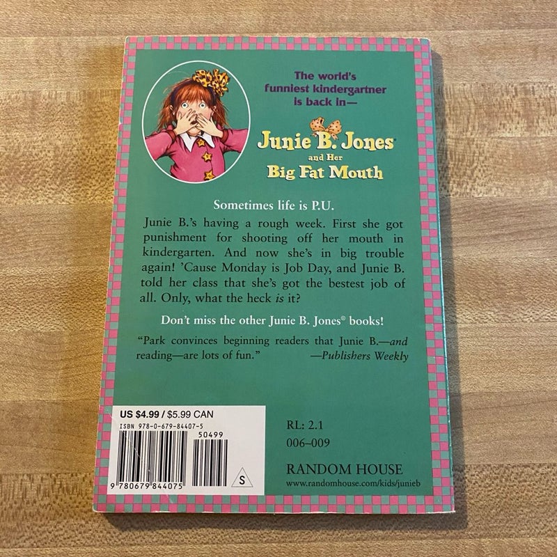 Junie B. Jones #3: Junie B. Jones and Her Big Fat Mouth