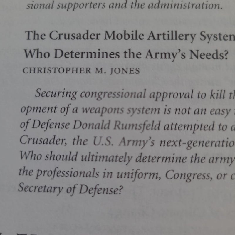 Contemporary Cases in U. S. Foreign Policy