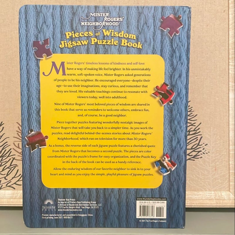 Mister Rogers' Neighborhood: Pieces of Wisdom Jigsaw Puzzle Book