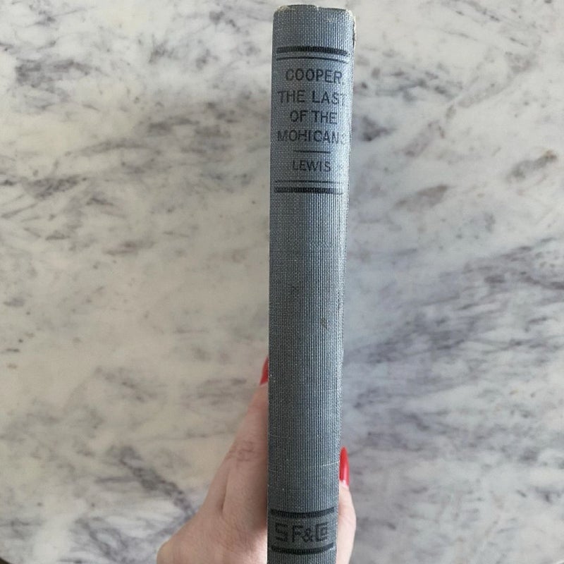 The Last Of The Mohicans 1899 Antique Book by Cooper, Lake English Classics