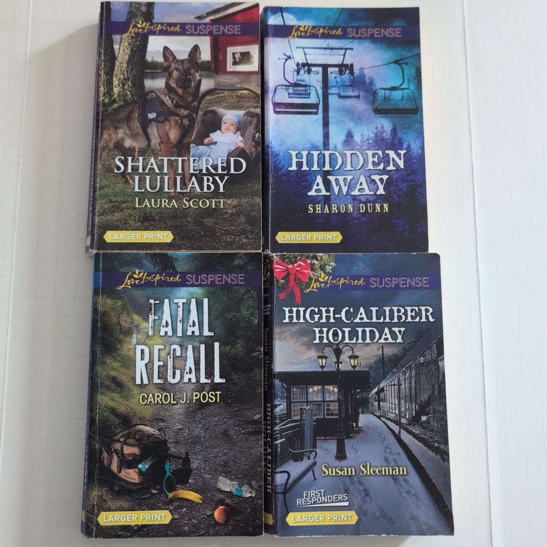 4 Love Inspired Suspense, Larger Print 