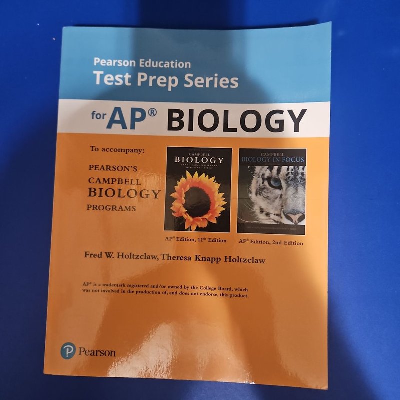 Pearson Education Test Prep Series for AP Biology by Fred W. Holtzclaw & Theresa Knapp Holtzclaw ...