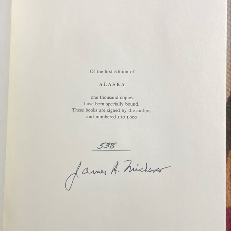 Alaska (1988 Signed, Limited, Numbered First Edition)