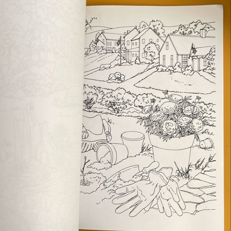 Creative Haven Country Scenes Coloring Book