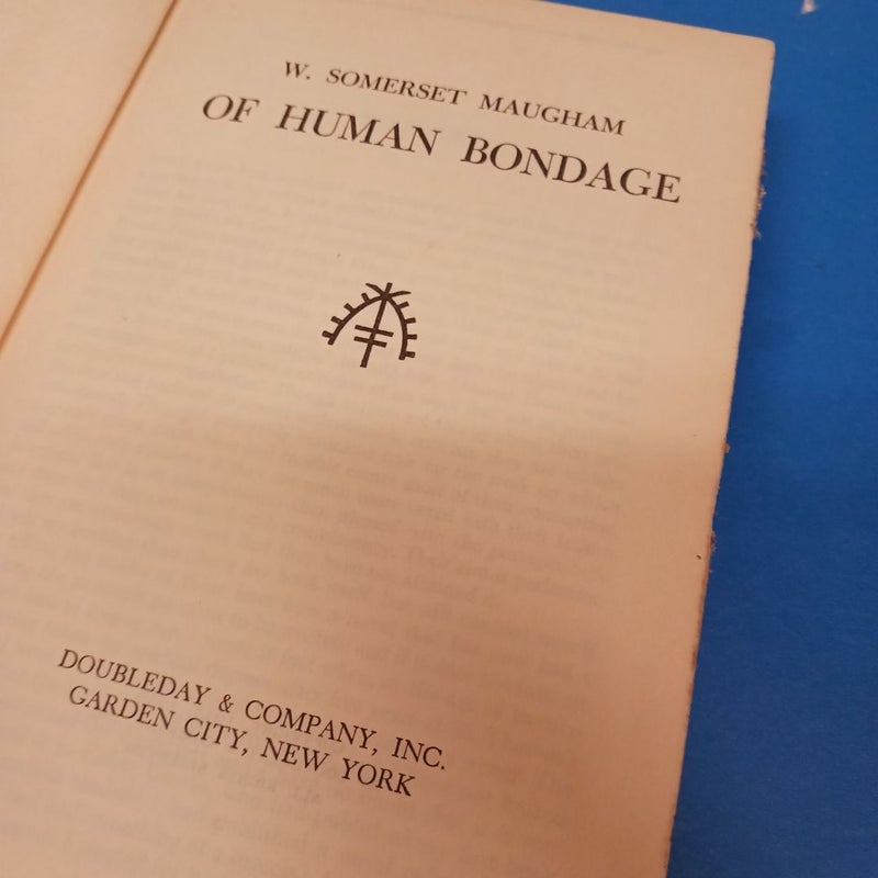 W.Somerset Maugham Of Human Bondage