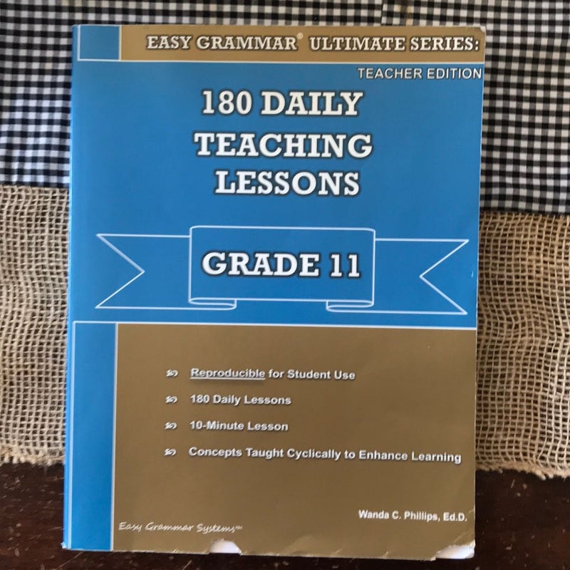 Easy Grammar Ultimate Series: 180 Daily Teaching Lessons Grade 11