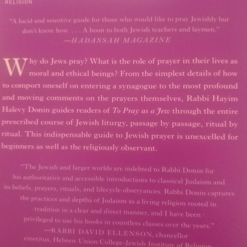 To Pray As a Jew
