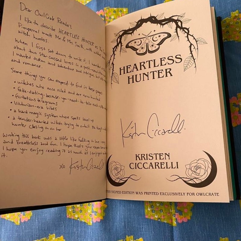 Heartless Hunter Owlcrate Signed Special Edition 